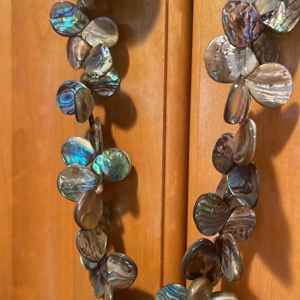 Elegant Multicolor Shell Colored Statement Neckla… - image 7